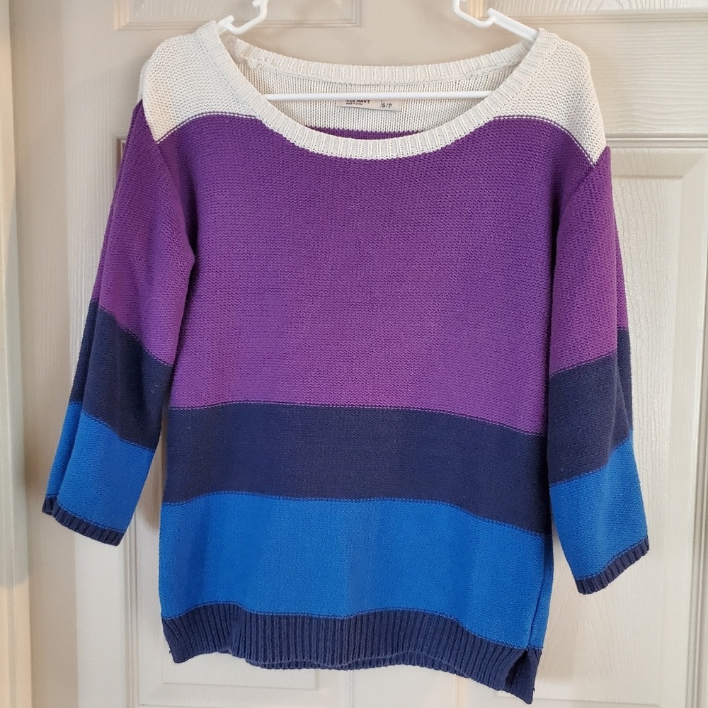 Color block sweater